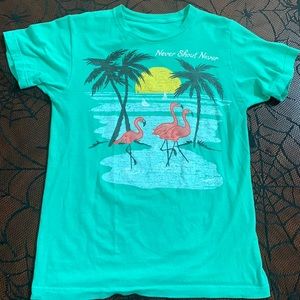 Green never shout never shirt